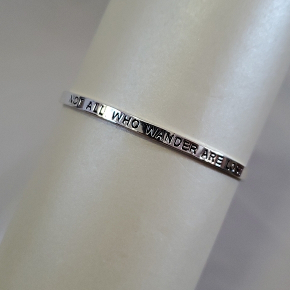 Not All Who Wander Are Lost Bracelet / Bangle - Picture 2 of 6